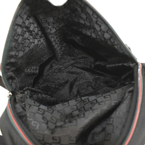 Gucci Sherry Line Nylon Backpack Rucksack Backpack Black - Picture 8 of 9